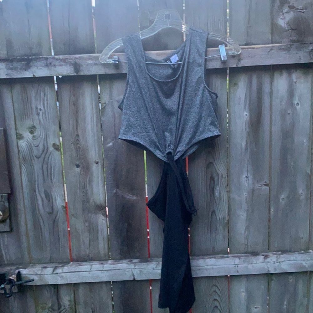 H&M gray and black dress sz. M